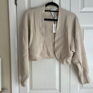 Aritzia babaton decision shrug cropped cardigan Medium never worn